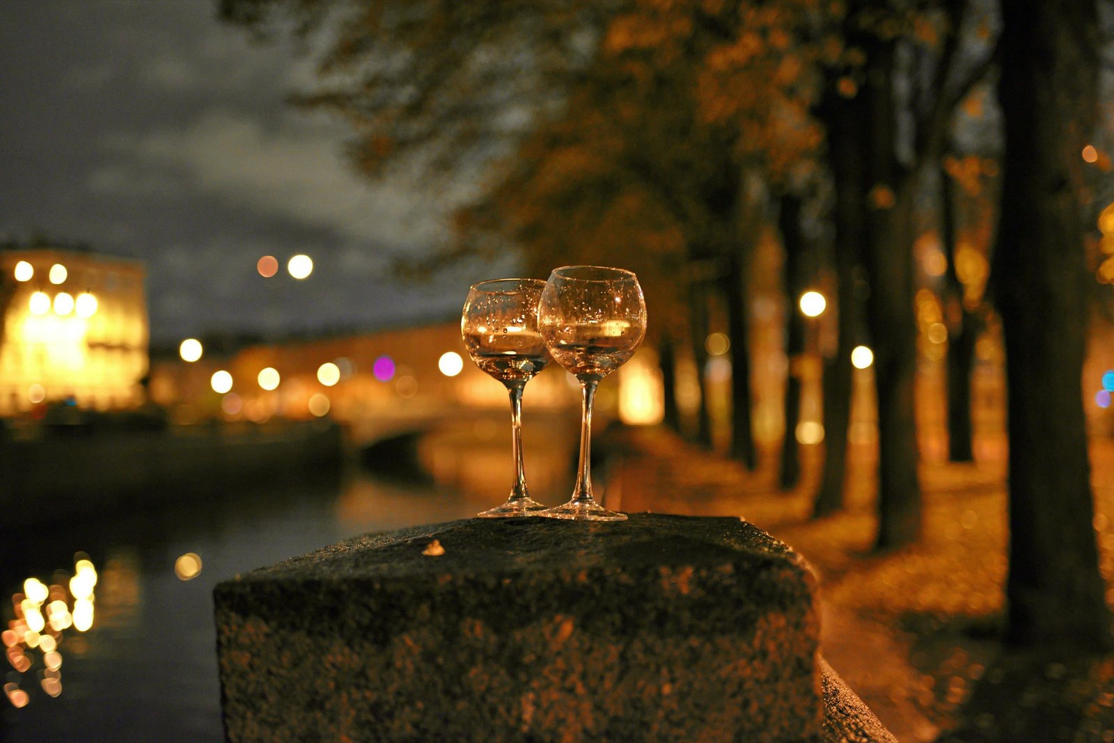 Evening cocktail glasses Golden Triangle Cheshire